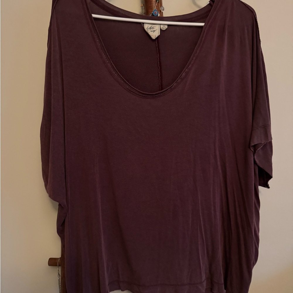 White Crow So Soft Tee Purple Medium